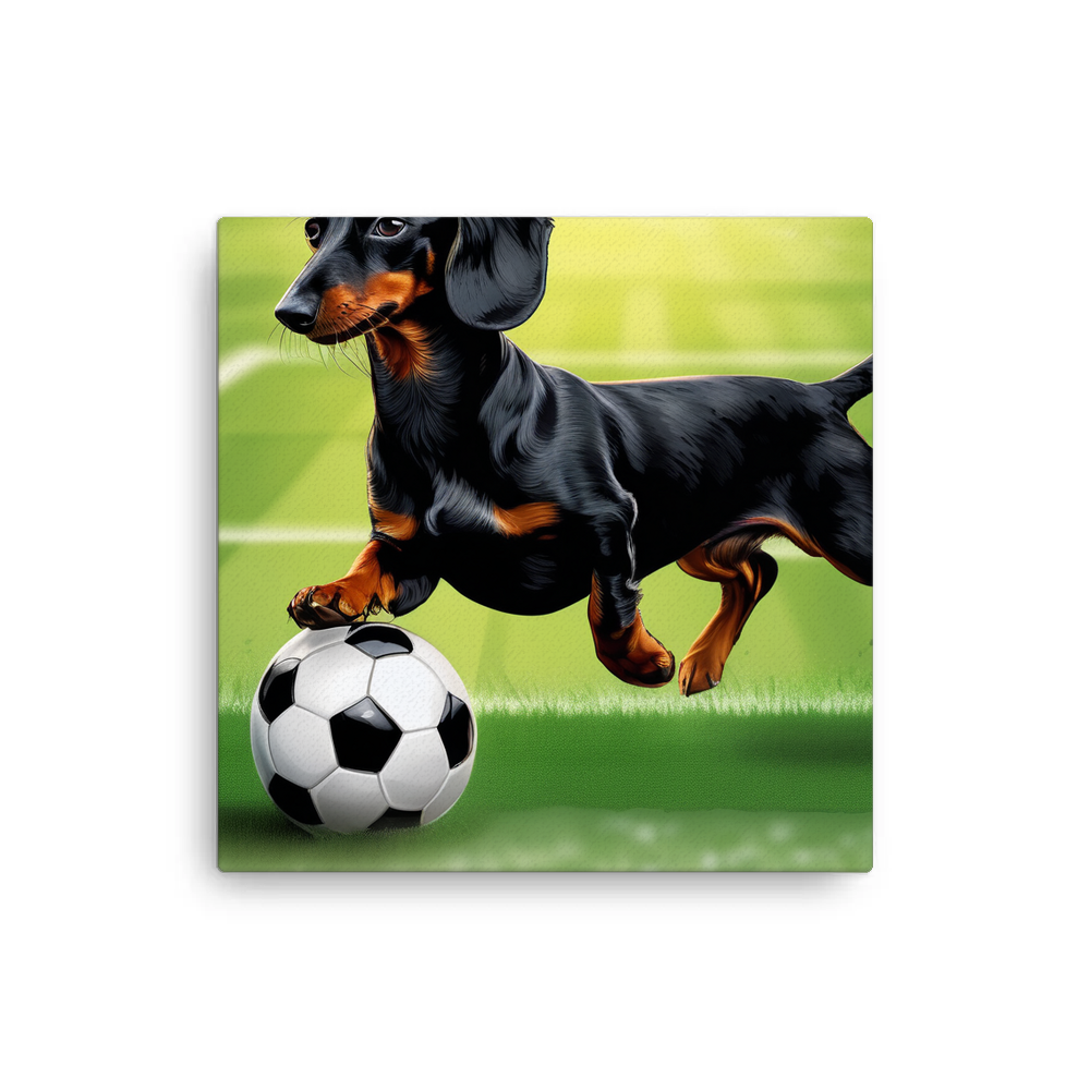 PugMug Custom Black Dachshund Canvas