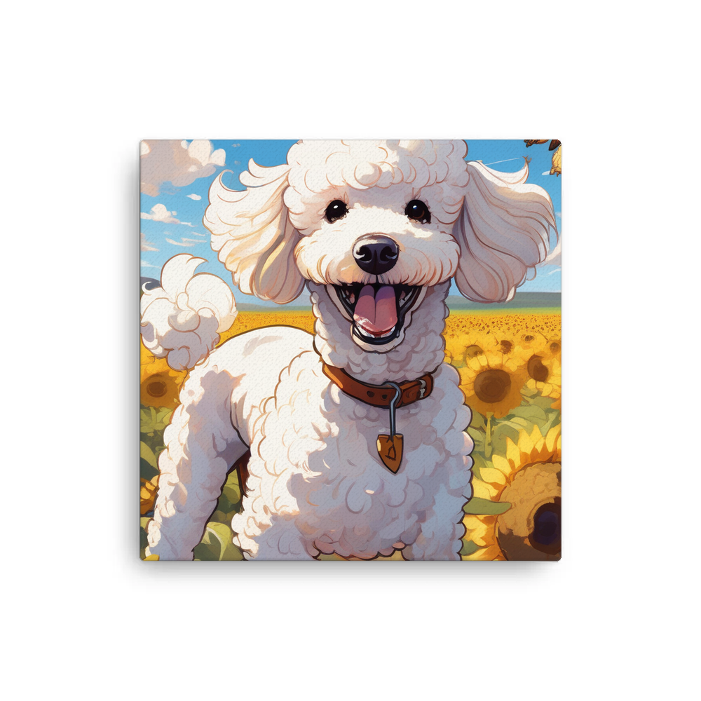 PugMug Custom White Poodle Canvas