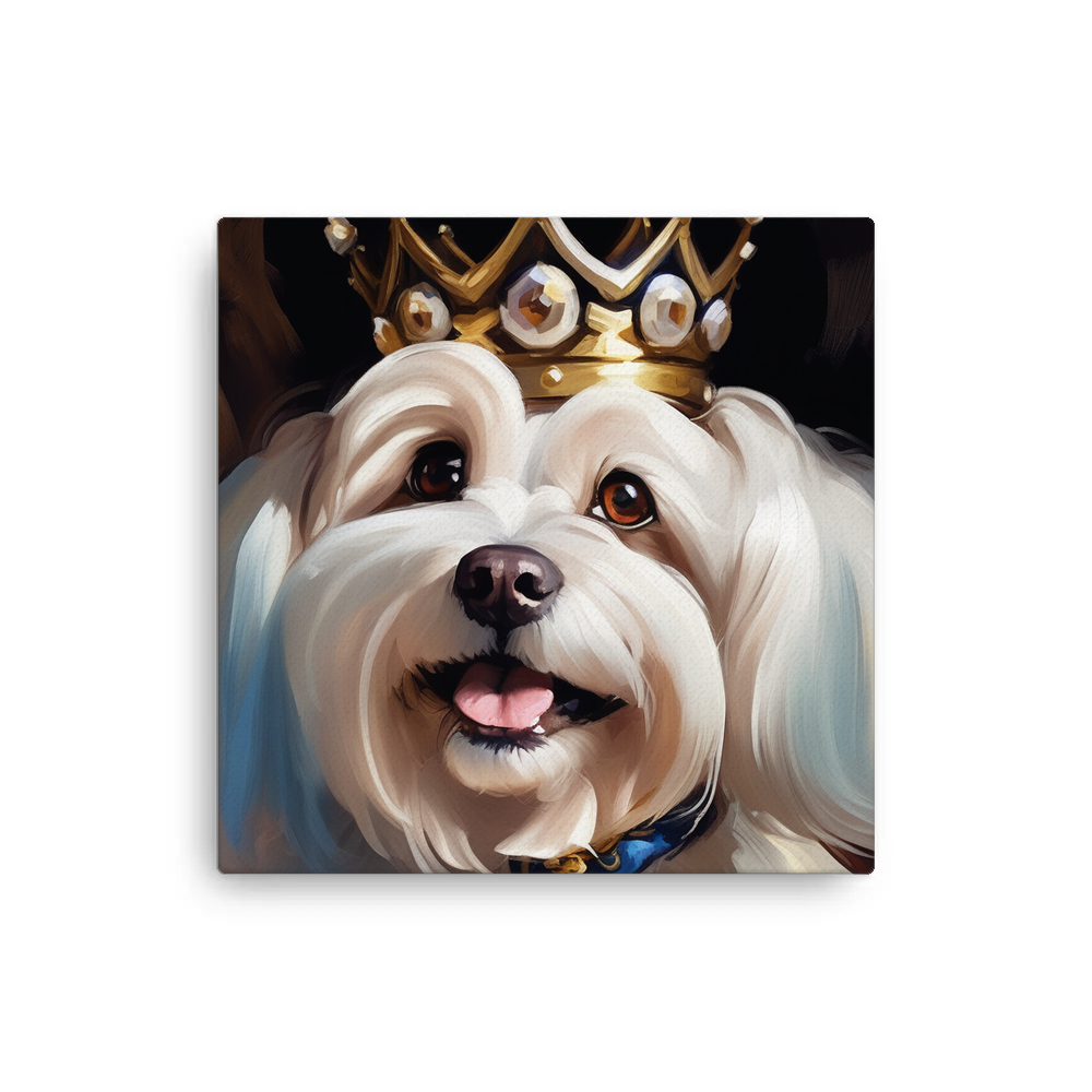 PugMug Custom White Havanese Dog Canvas