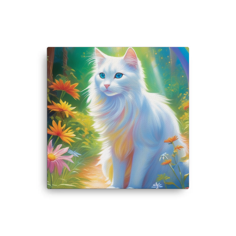 PugMug Custom White Companion Cat Canvas