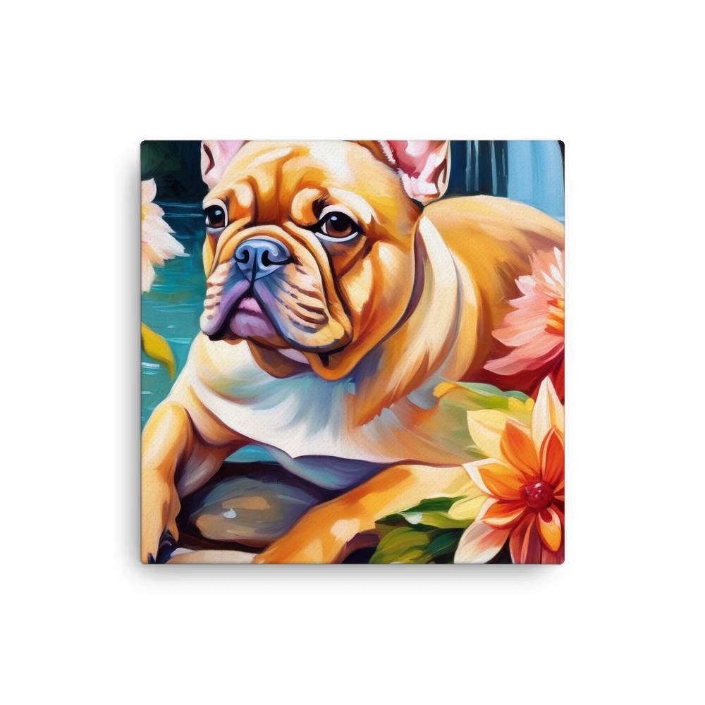 PugMug Custom Tan French Bulldog Canvas