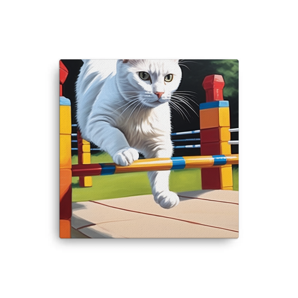 PugMug Custom White Companion Cat Canvas