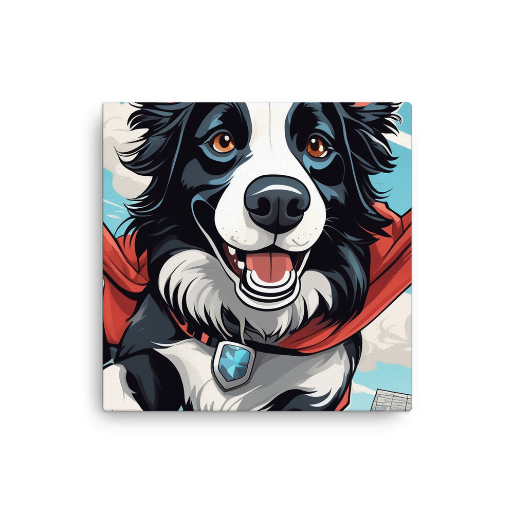 PugMug Custom Border Collie Canvas