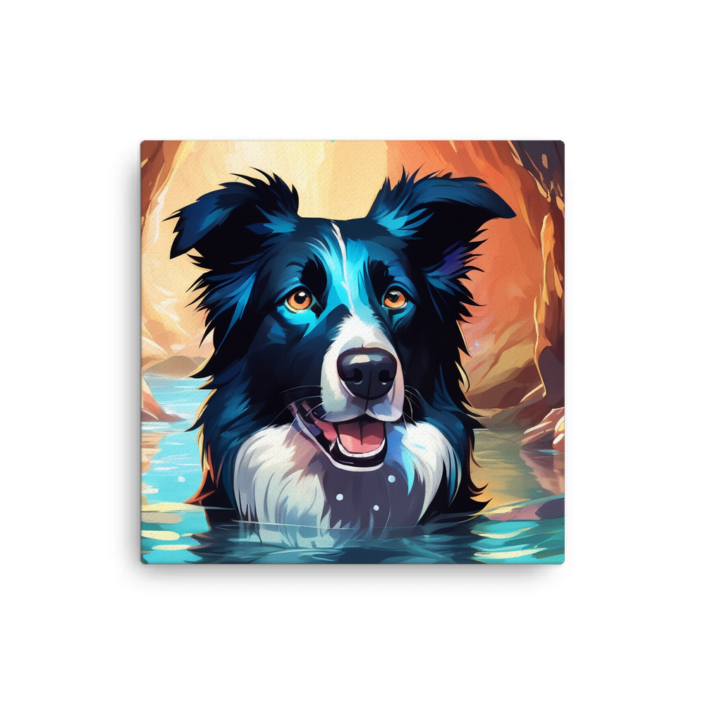 PugMug Custom Border Collie Canvas