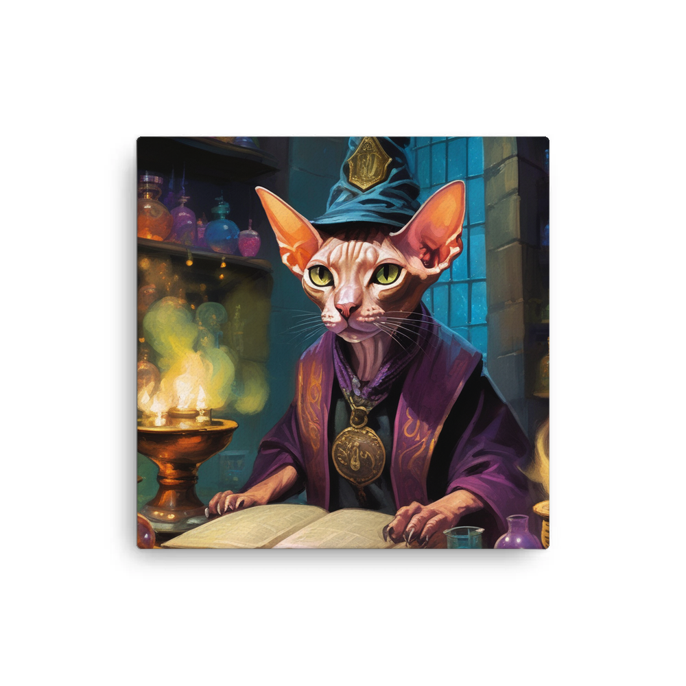 PugMug Custom Tabby Sphynx Cat Canvas