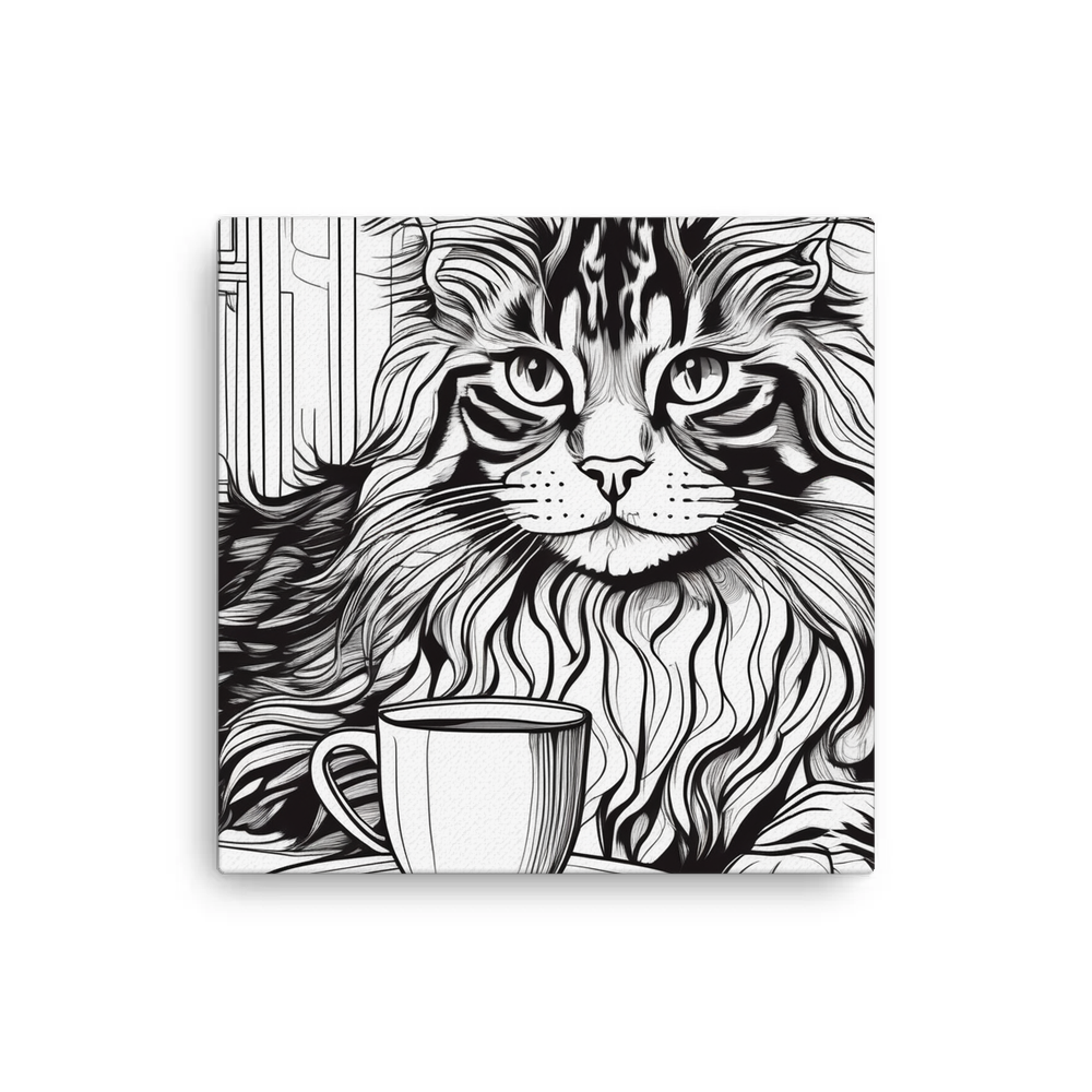 PugMug Custom Tabby Maine Coon Cat Canvas
