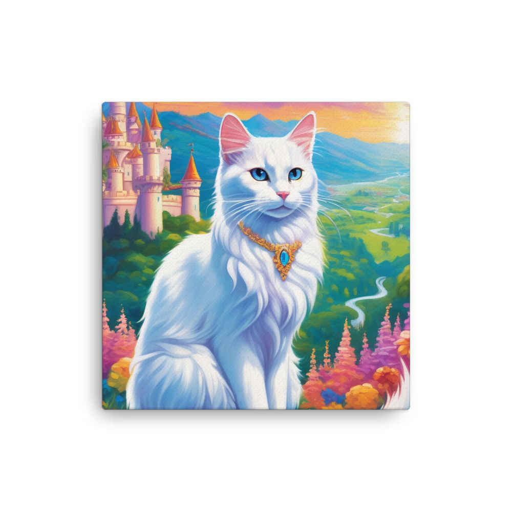 PugMug Custom White Companion Cat Canvas