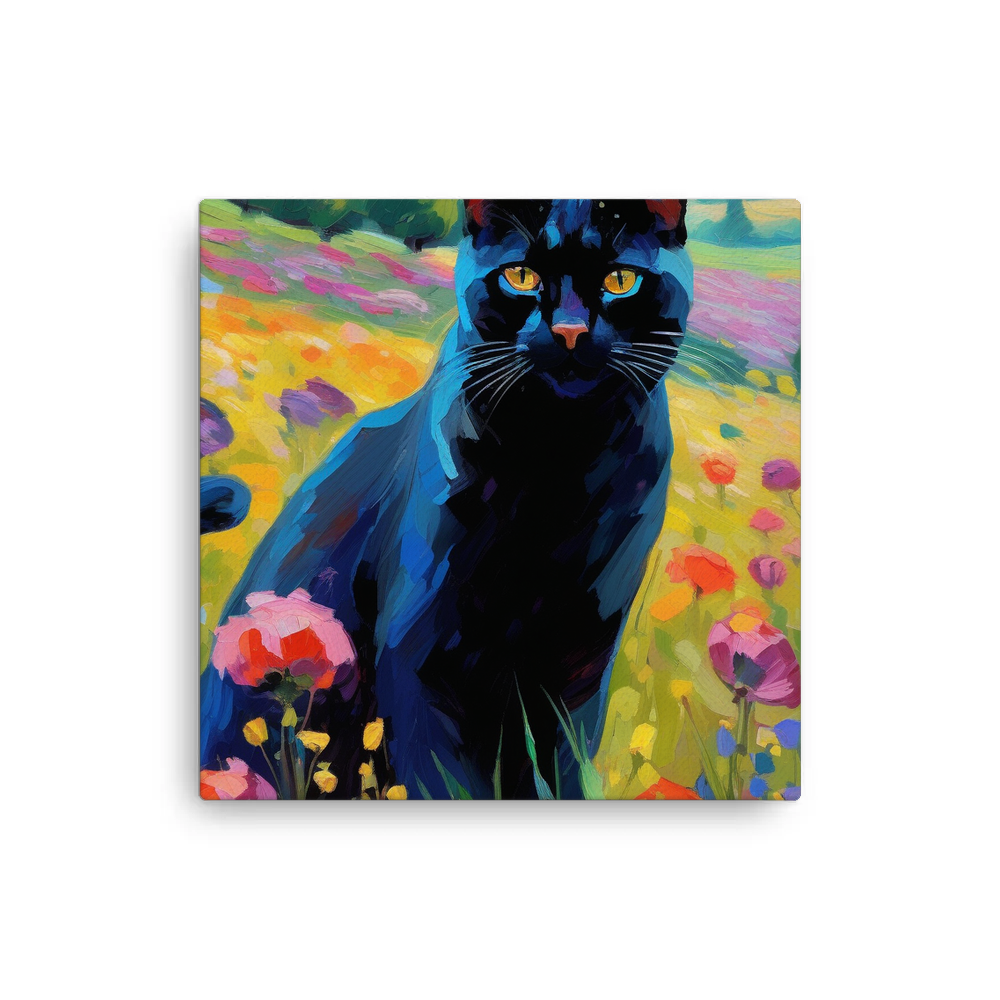 PugMug Custom Black Exotic Cat Canvas