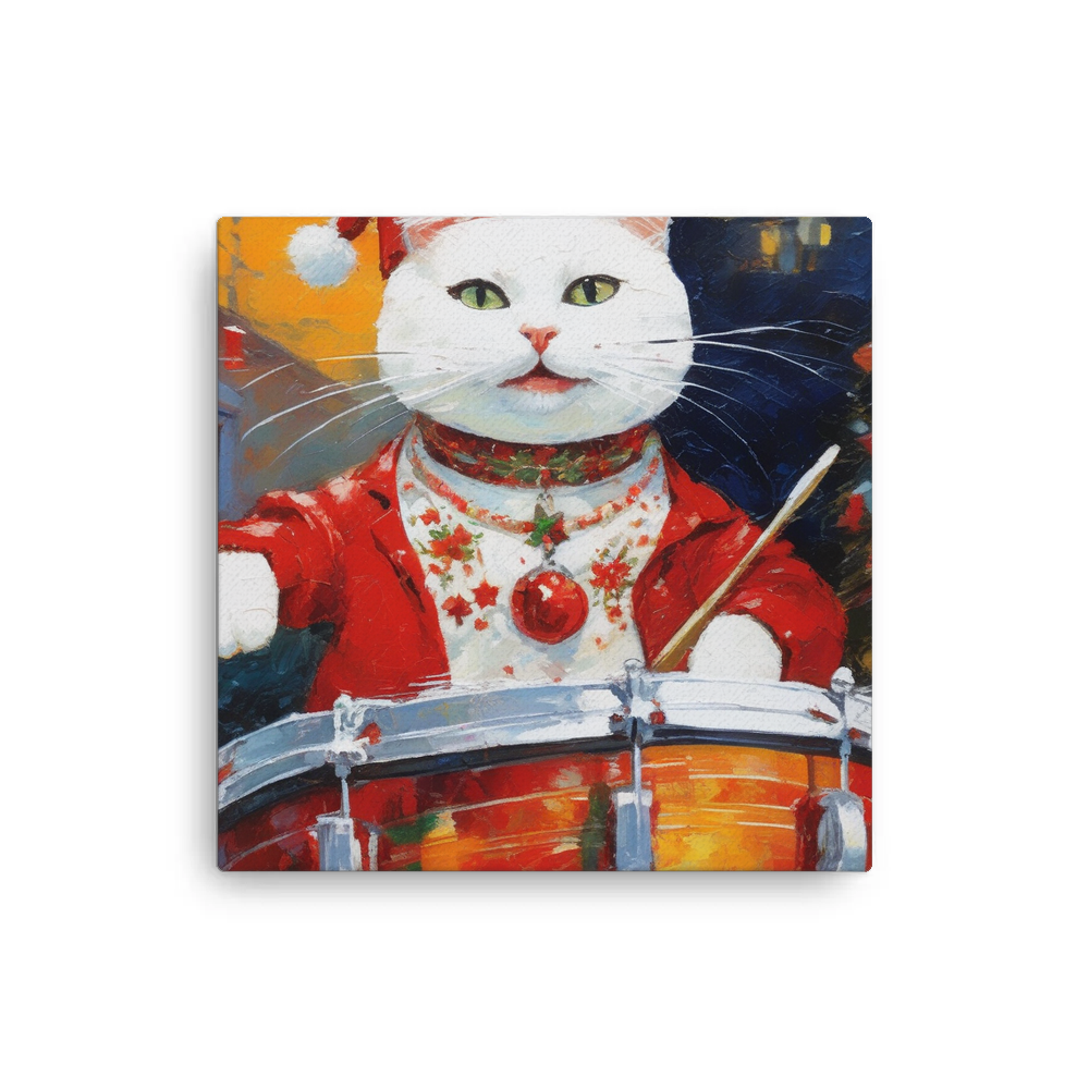 PugMug Custom White Companion Cat Canvas