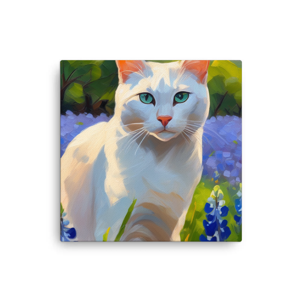 PugMug Custom White Companion Cat Canvas