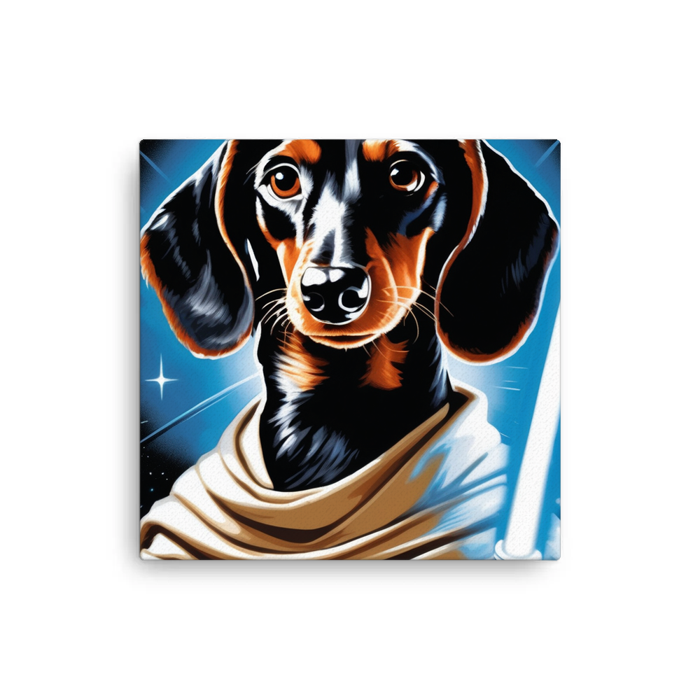 PugMug Custom Black Dachshund Canvas