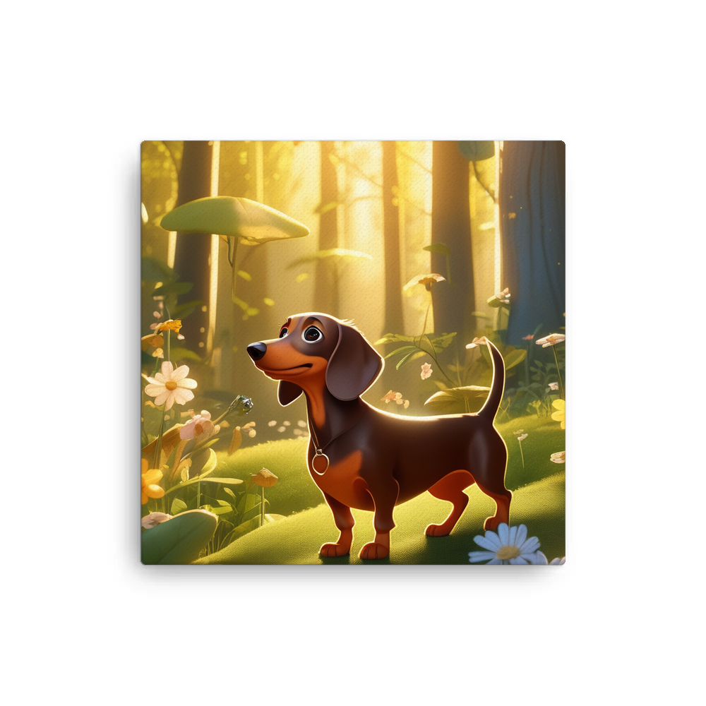 PugMug Custom Tan Dachshund Canvas