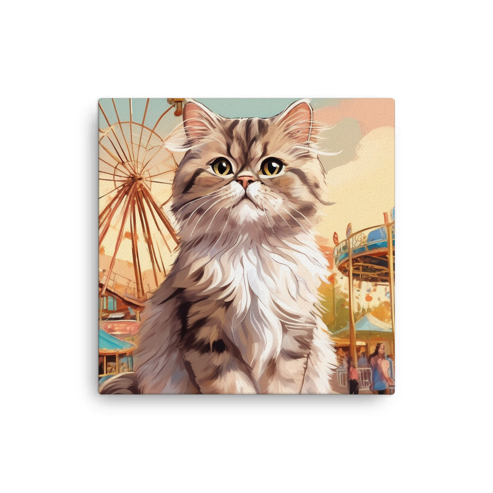 PugMug Custom Tabby Persian Cat Canvas