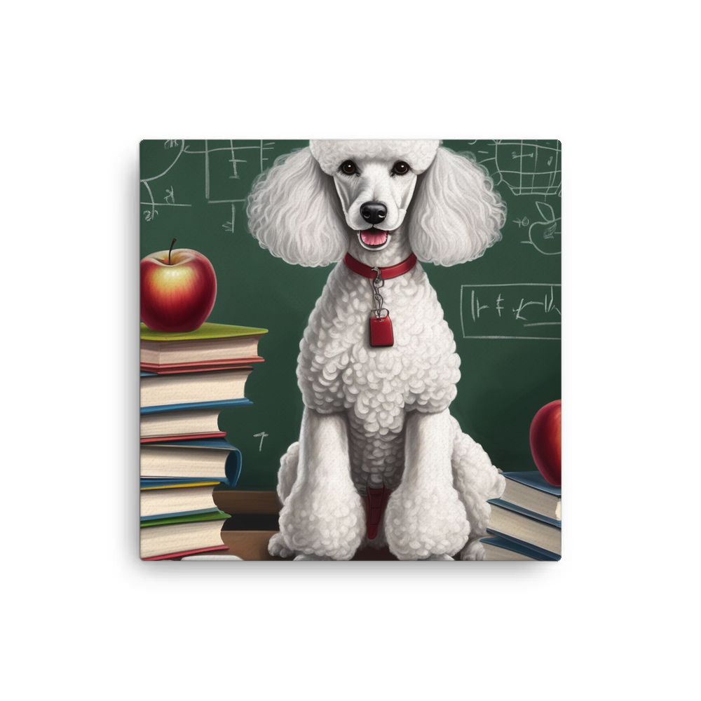 PugMug Custom White Poodle Canvas