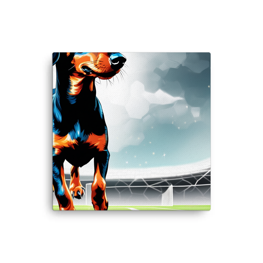 PugMug Custom Black Dachshund Canvas