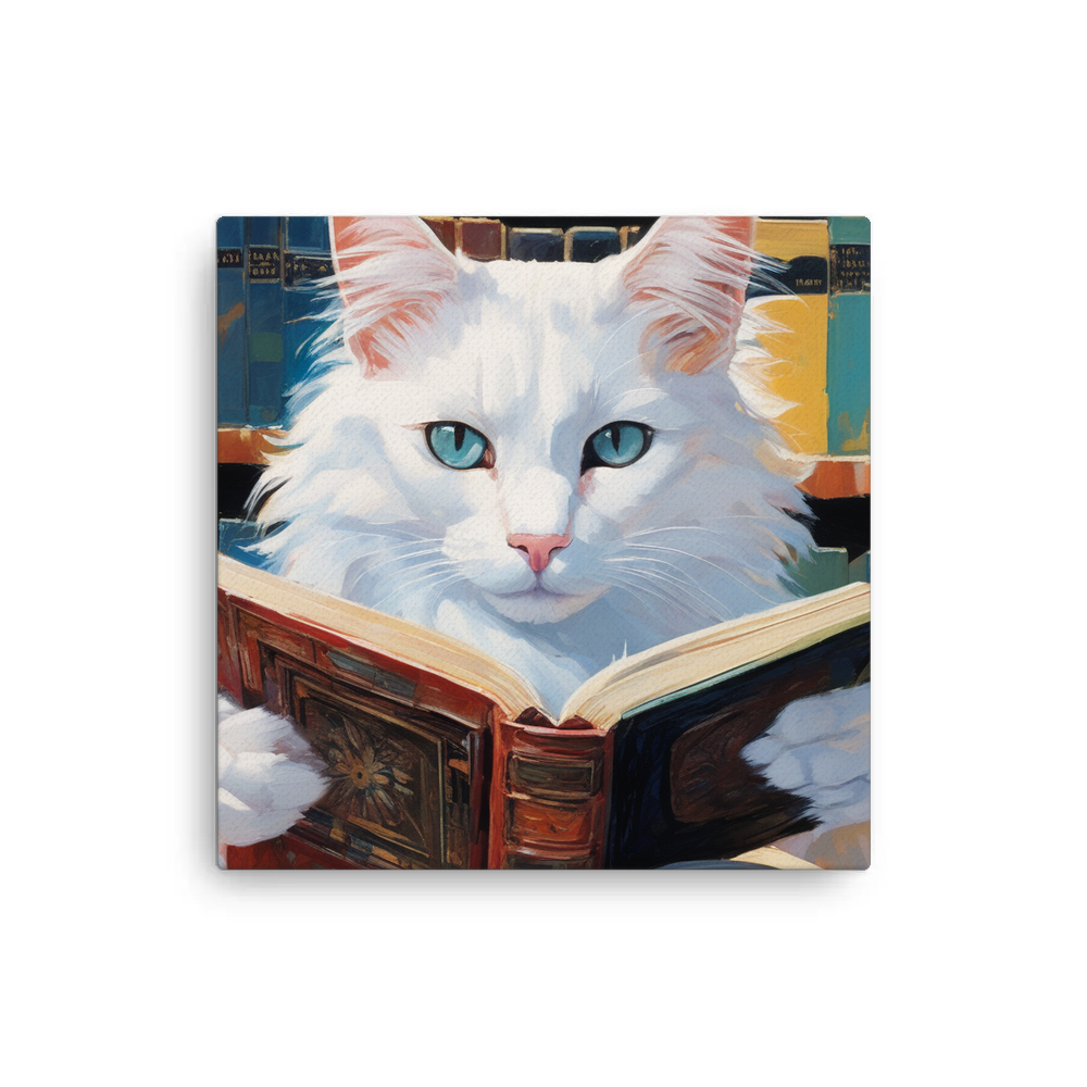 PugMug Custom White Companion Cat Canvas