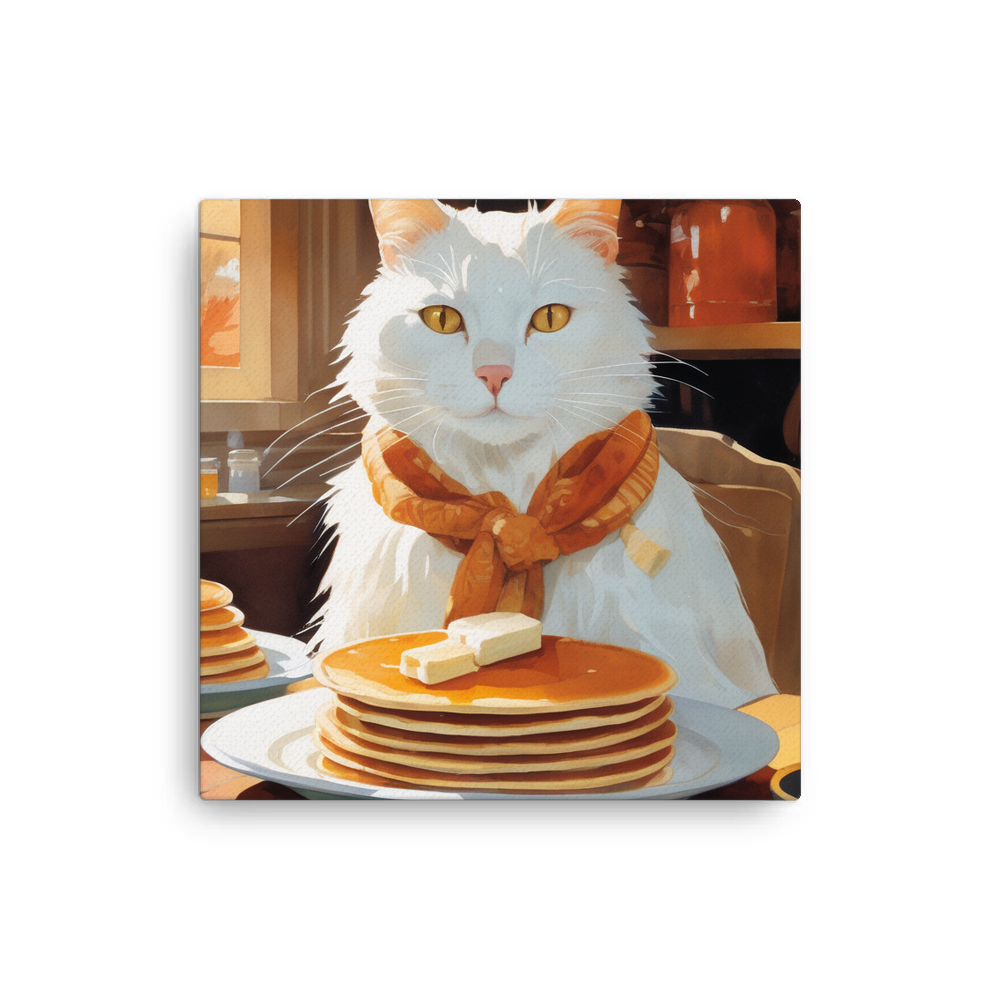 PugMug Custom White Companion Cat Canvas