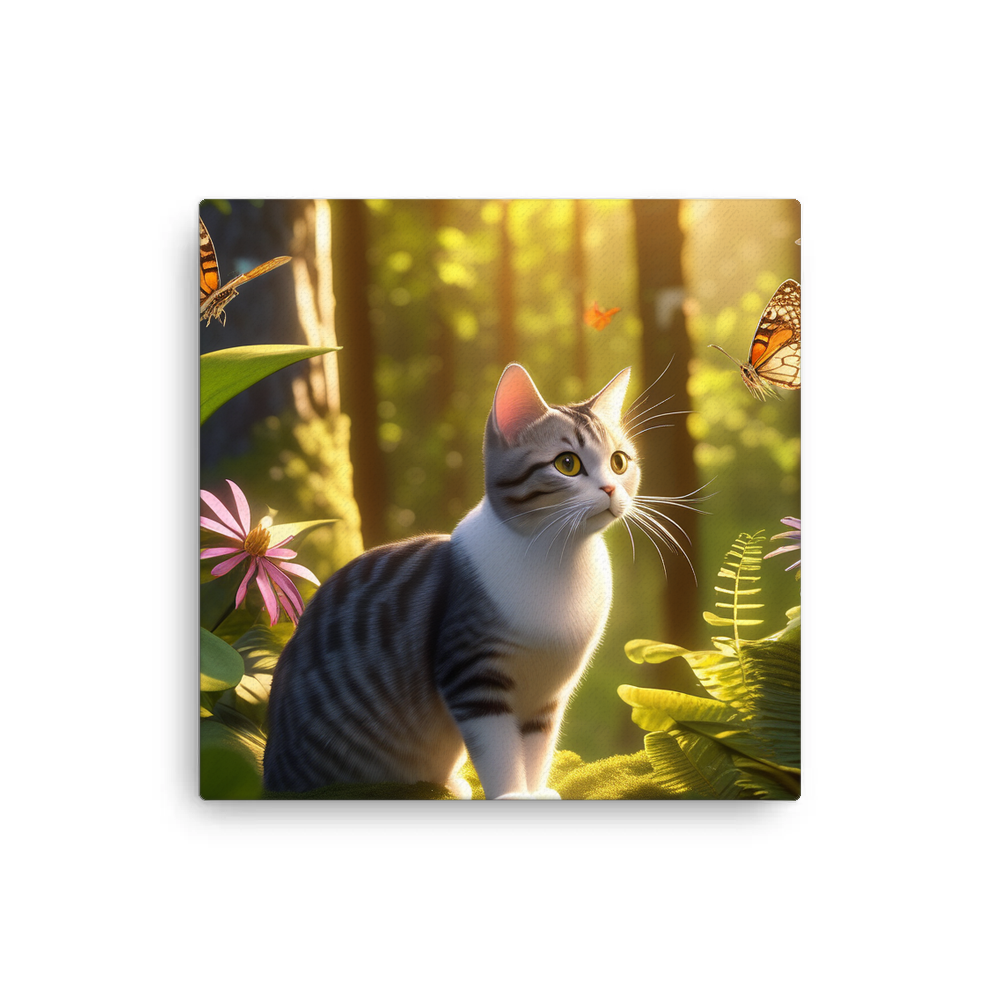 PugMug Custom Tabby American Shorthair Cat Canvas