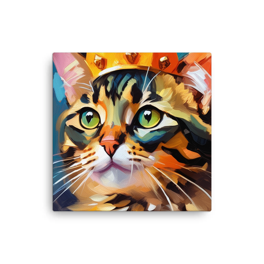 PugMug Custom Tabby Exotic Cat Canvas