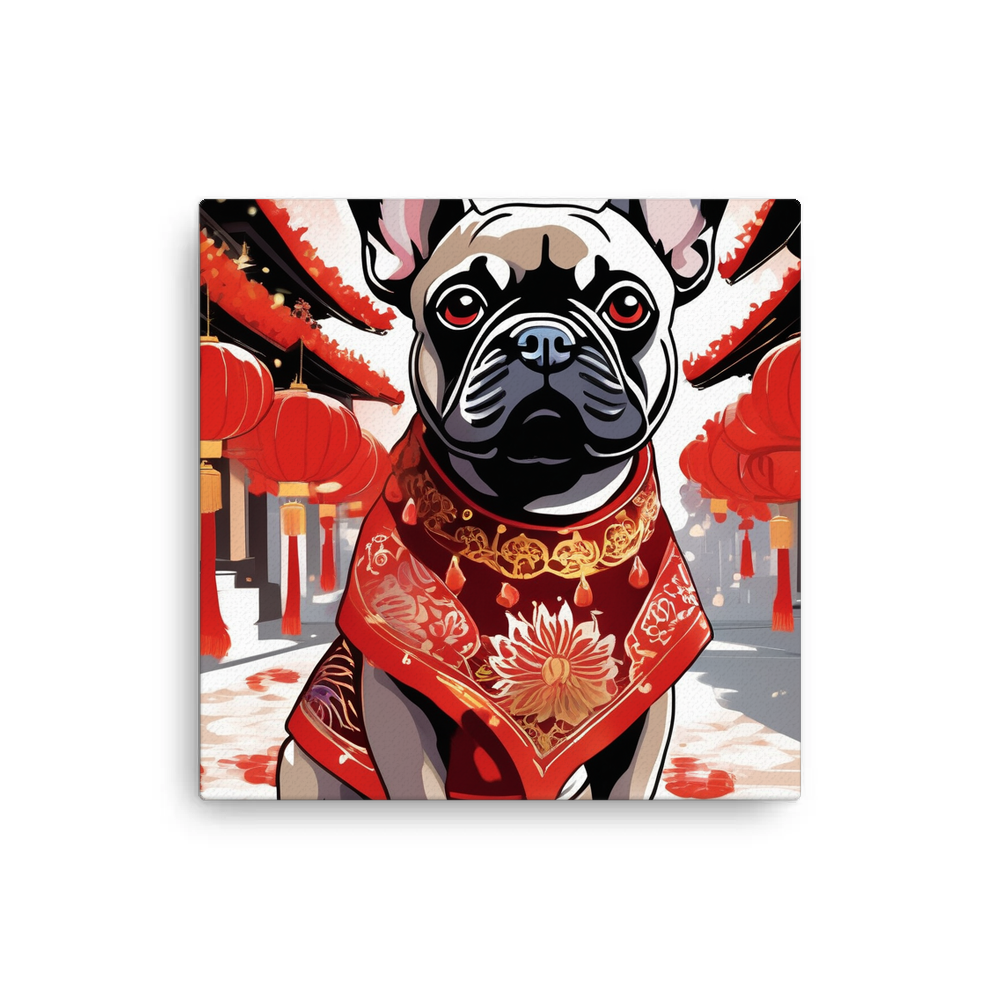 PugMug Custom Tan French Bulldog Canvas