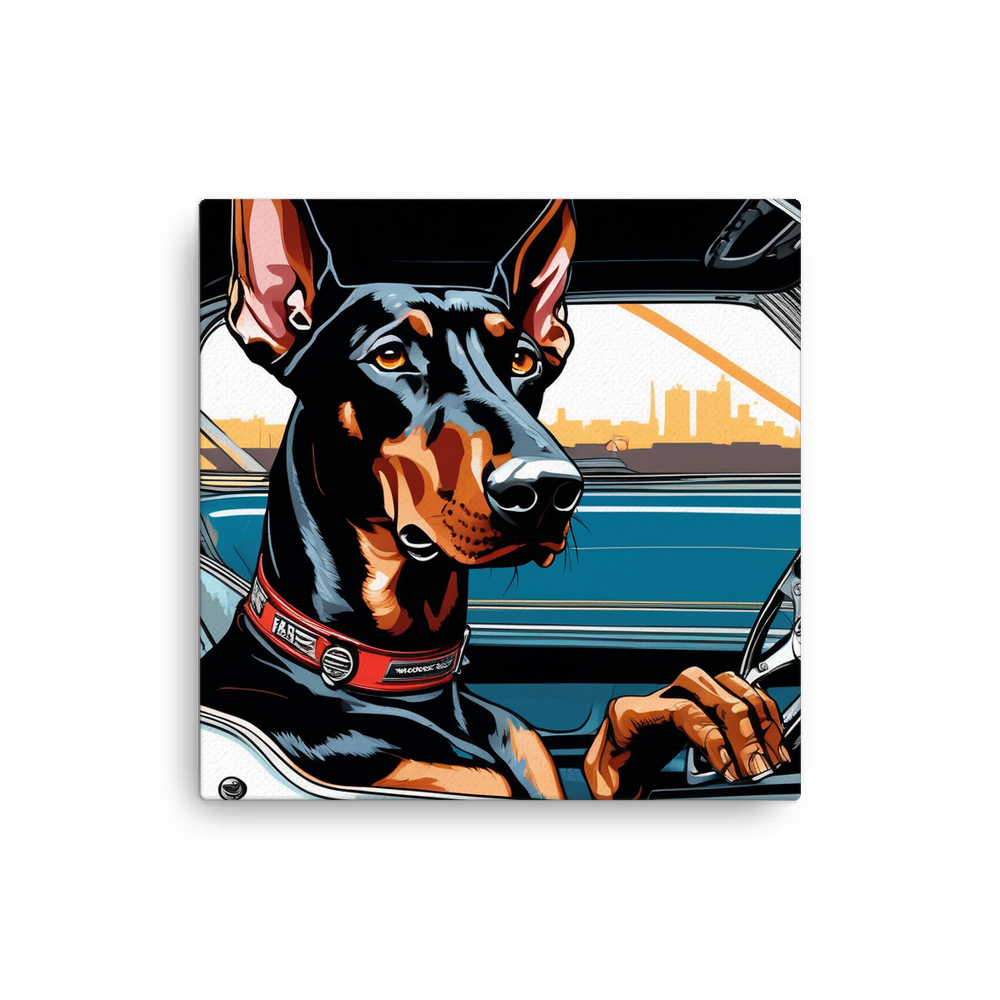 PugMug Custom Doberman Pinscher Canvas