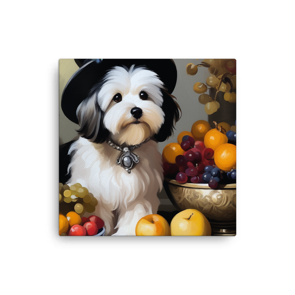 PugMug Custom Black-and-white Havanese Dog Canvas