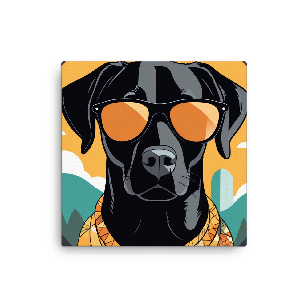 PugMug Custom Black Labrador Retriever Canvas