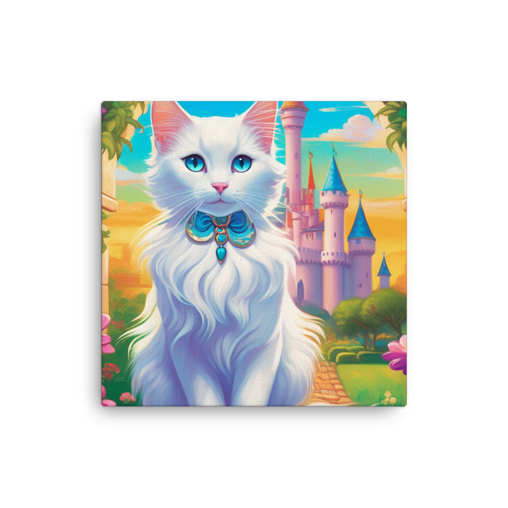 PugMug Custom White Companion Cat Canvas