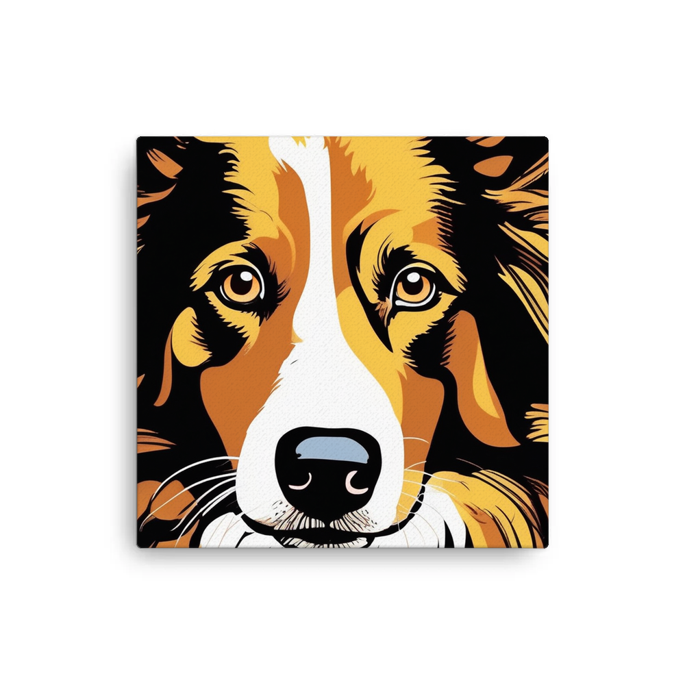 PugMug Custom Border Collie Canvas