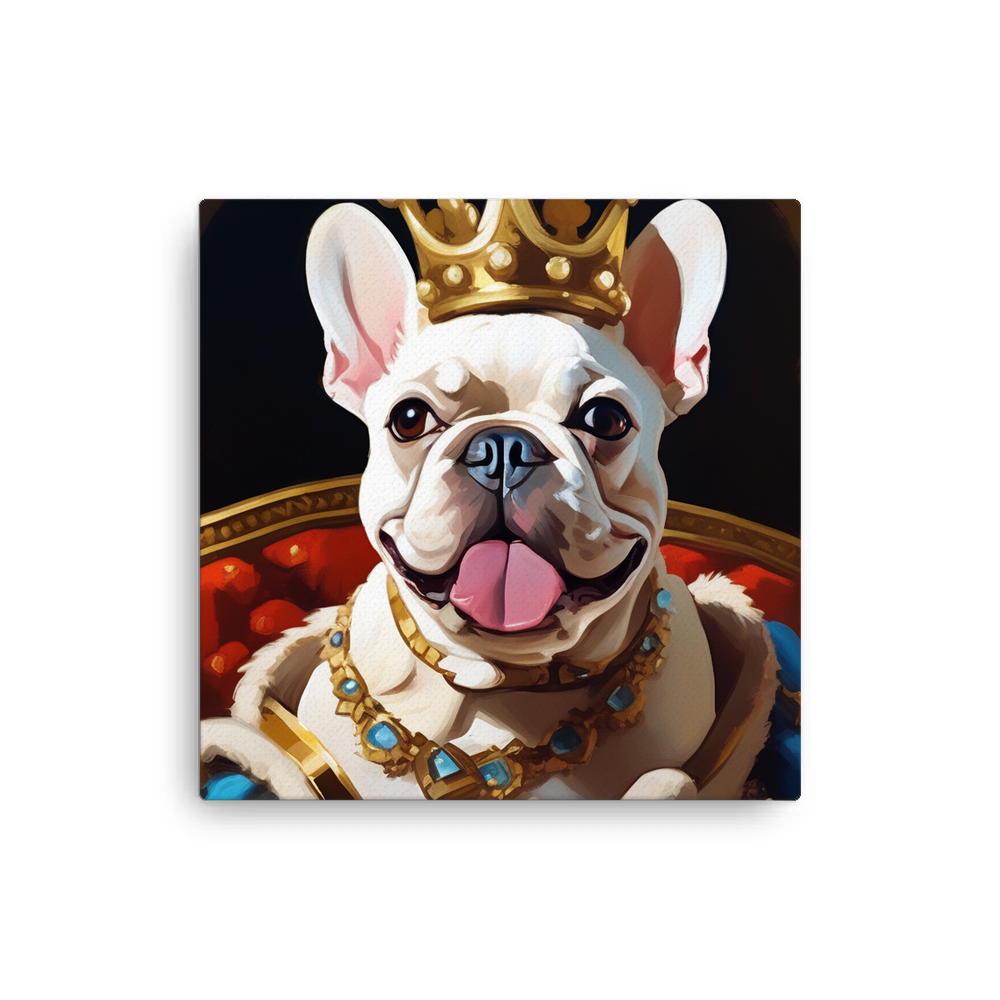 PugMug Custom White French Bulldog Canvas