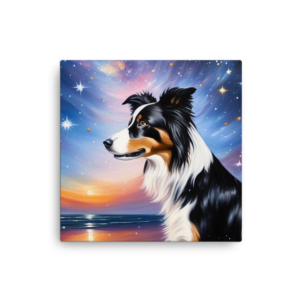 PugMug Custom Border Collie Canvas