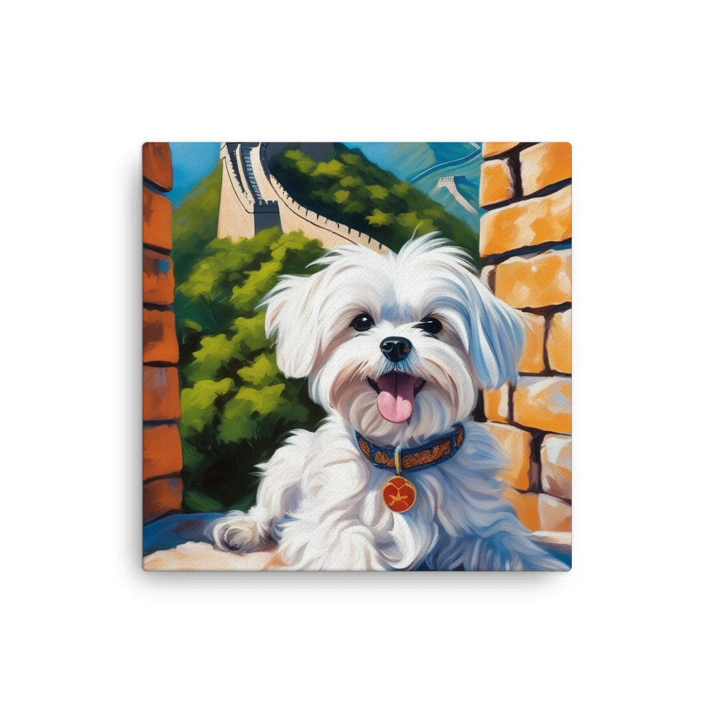 PugMug Custom Maltese Dog Canvas