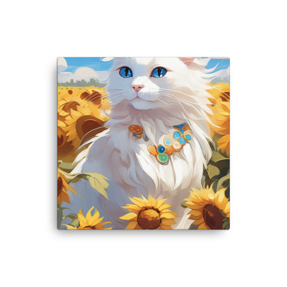 PugMug Custom White Ragdoll Cat Canvas