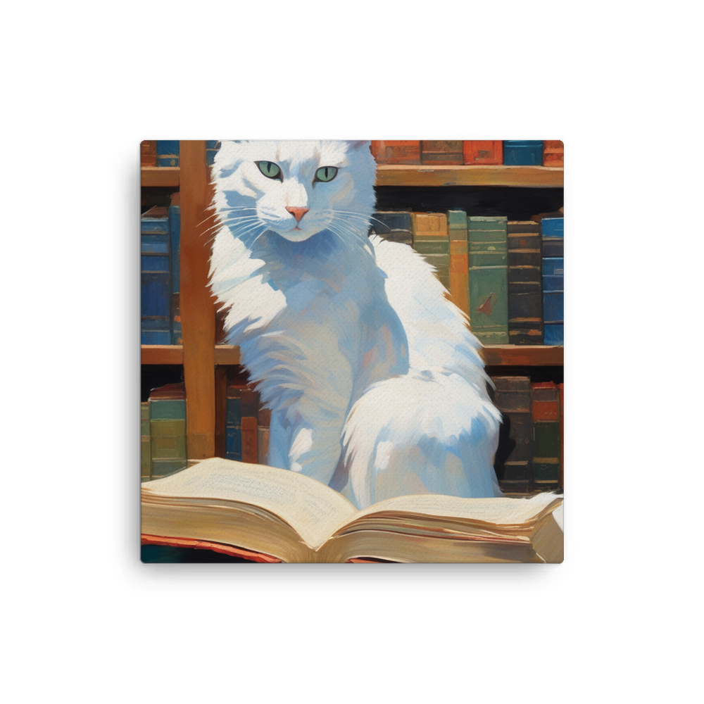 PugMug Custom White Companion Cat Canvas