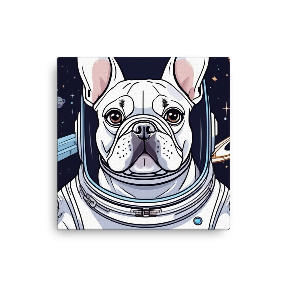 PugMug Custom White French Bulldog Canvas