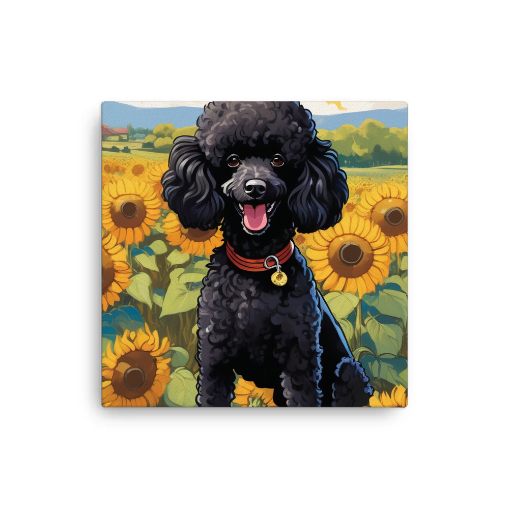 PugMug Custom Black Poodle Canvas