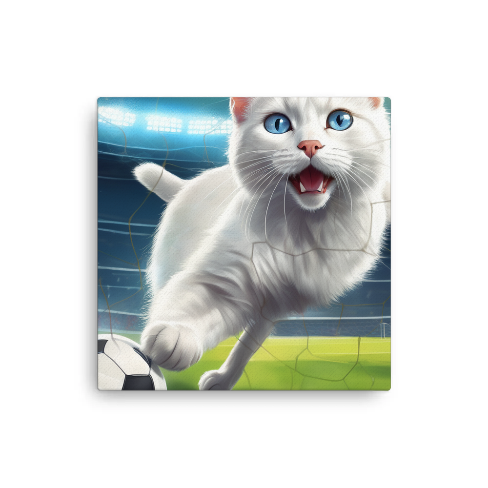 PugMug Custom White Companion Cat Canvas