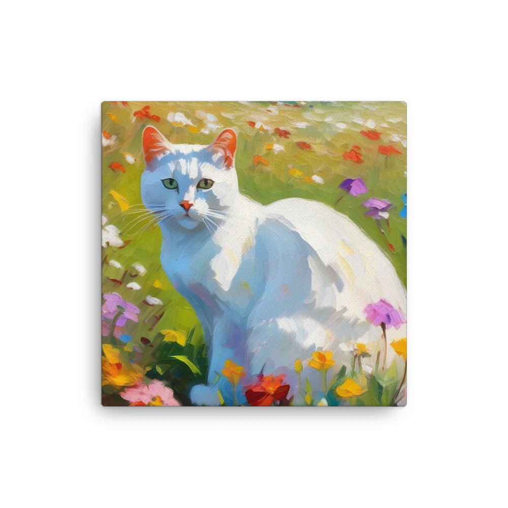 PugMug Custom White Exotic Cat Canvas