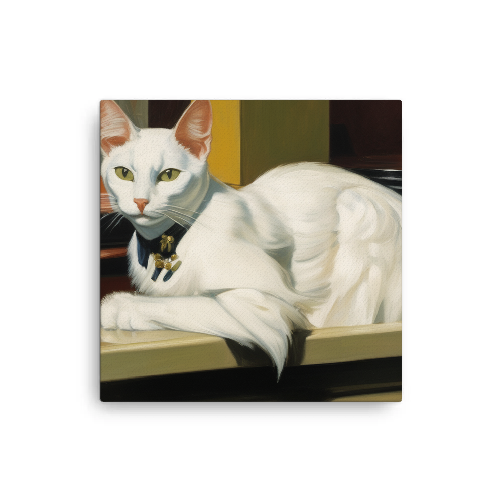 PugMug Custom White Companion Cat Canvas