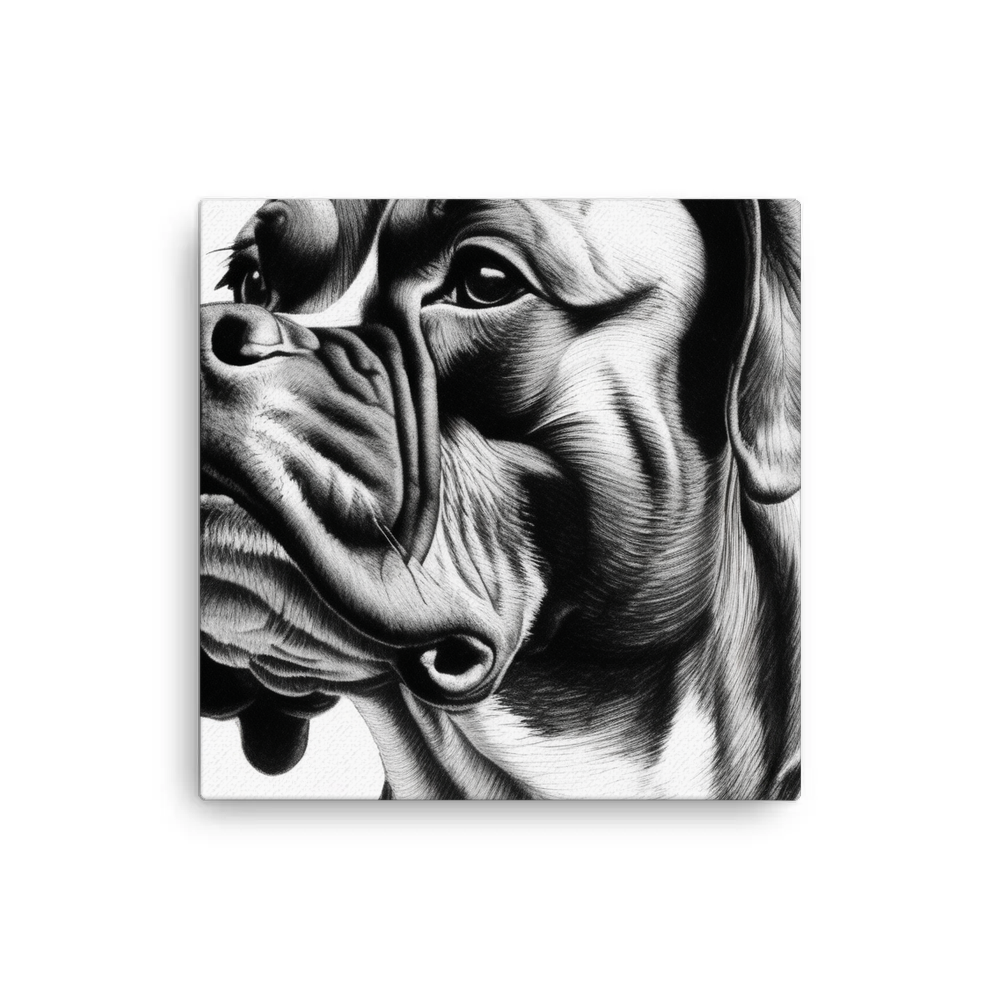 PugMug Custom Boxer Dog Canvas