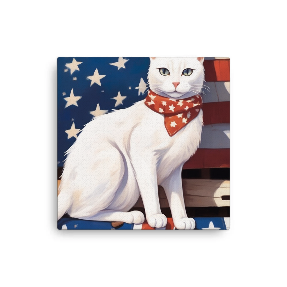 PugMug Custom White Companion Cat Canvas