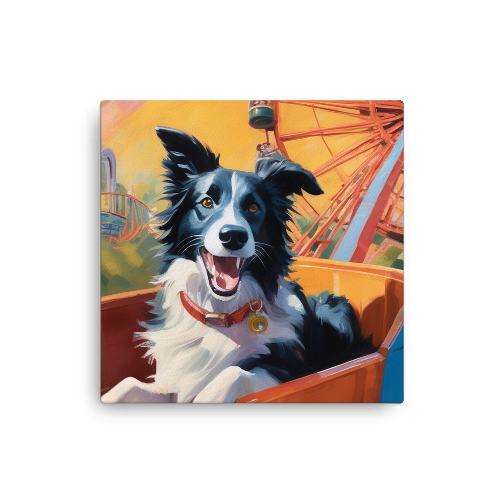 PugMug Custom Border Collie Canvas