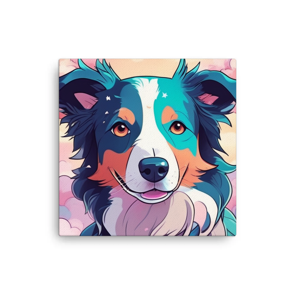 PugMug Custom Border Collie Canvas