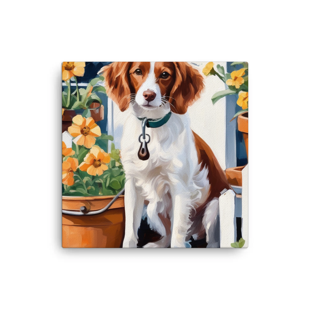 PugMug Custom Brittany Dog Canvas