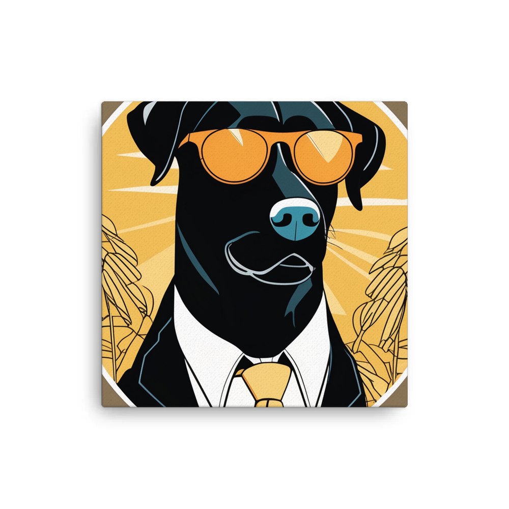 PugMug Custom Black Labrador Retriever Canvas