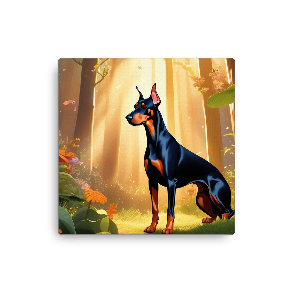 PugMug Custom Doberman Pinscher Canvas