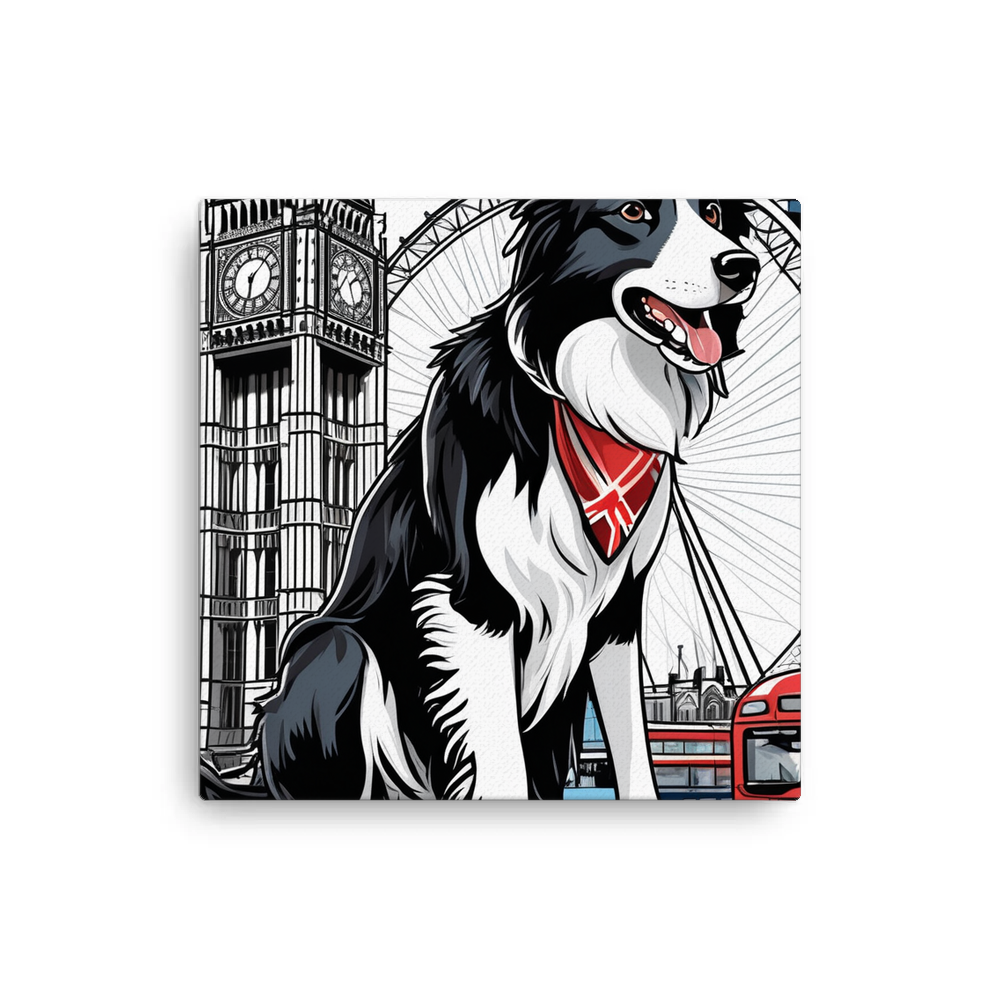 PugMug Custom Border Collie Canvas