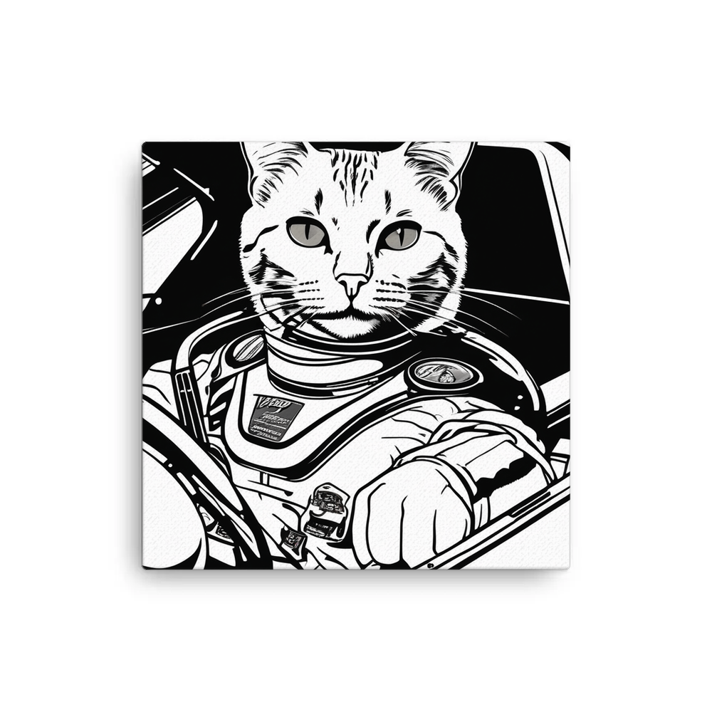 PugMug Custom White Companion Cat Canvas