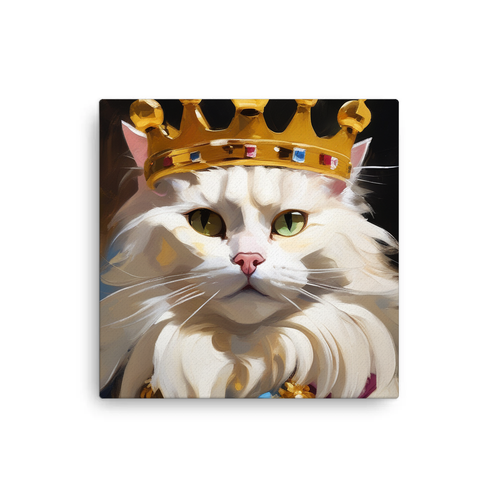 PugMug Custom White Companion Cat Canvas