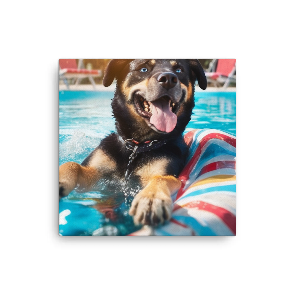 PugMug Custom Blue Canvas